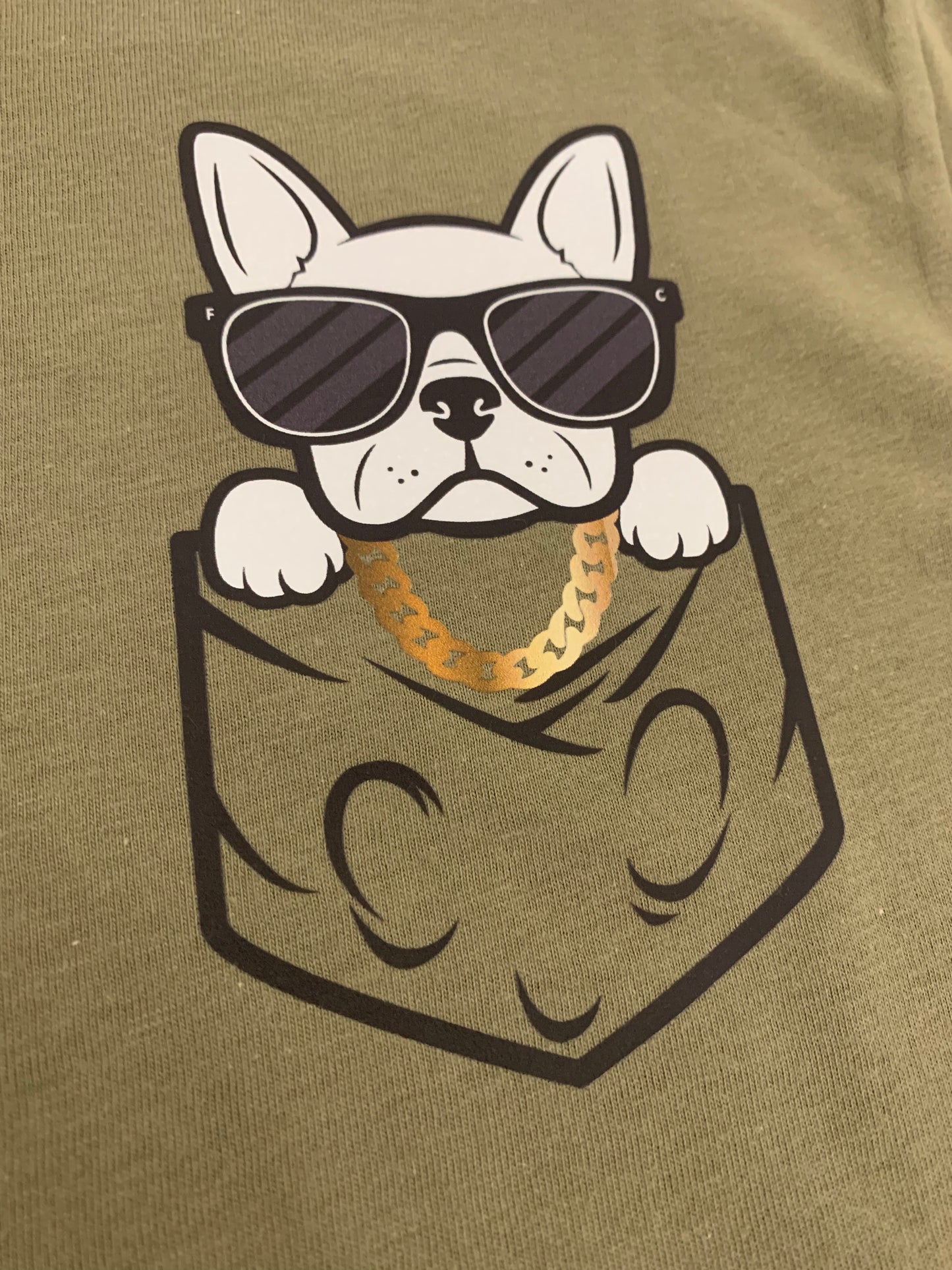 Olive Green Pocket Frenchie
